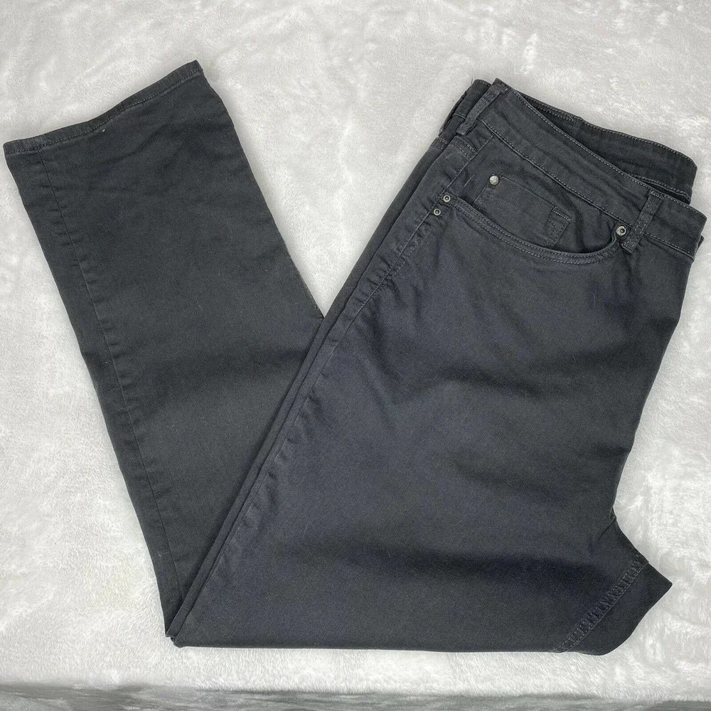 Buffalo David Bitton Six-X Straight Leg Gray Black Stretch Cotton Denim Jeans - Picture 2 of 13